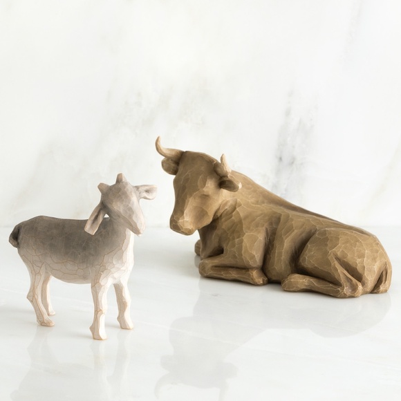 Willow Tree  Susan Lordi Ox & Goat Christmas Nativity Holiday Figures Figurines - Picture 1 of 7